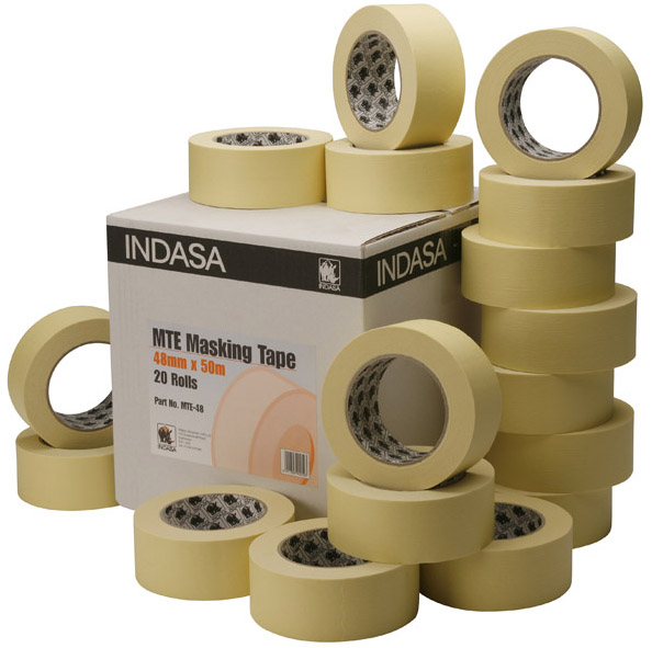 Low Bake masking tape Indasa or T-Euro 1'' box of 36
